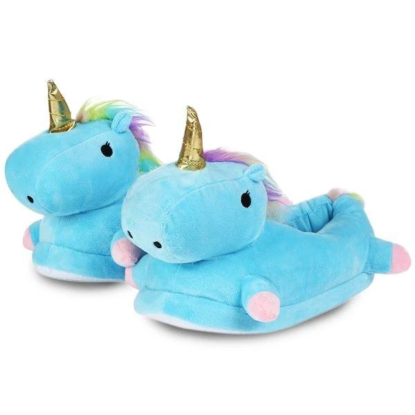 Blue Unicorn Slippers