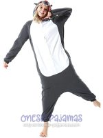 Gray Wolf Onesie