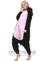 Pink and Black Pig Onesie