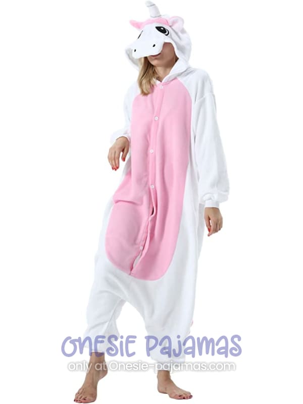 Pink and White Unicorn Onesie