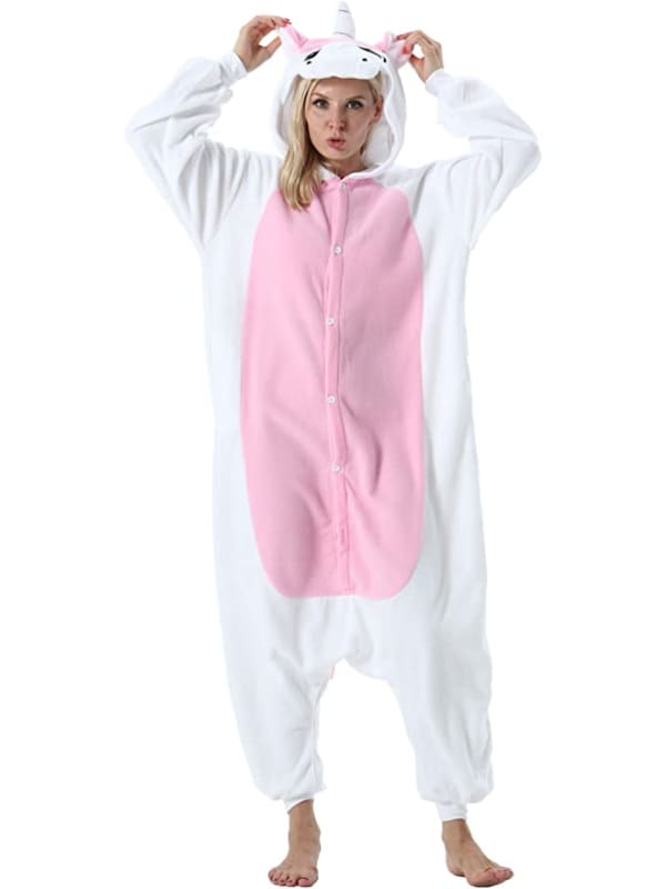 Pink and White Unicorn Onesie