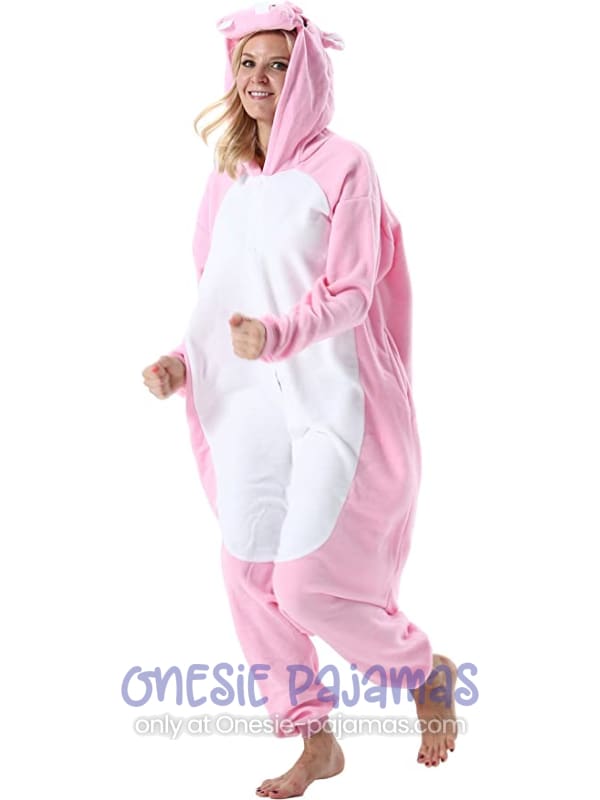 Pink Hippo Onesie