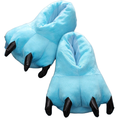 Turquoise Claw Slippers