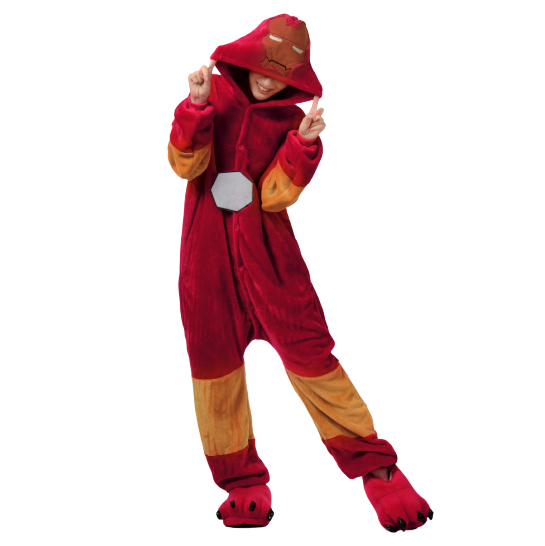 2015 New Unisex Iron Man Hero Adult Costume Cosplay Anime Onesie Halloween Club Stage Sleepwear removebg preview - Adults Onesie