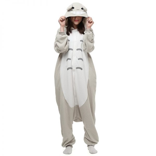 Adult Animal Cartoon Onesie Pajamas Totoro Koala Couple Unisex Pajama Sets Men Women Costume Polar Fleece - Adults Onesie