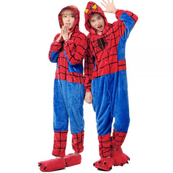 spiderman pijama adulto mameluco cosplay disfraz halloween D NQ NP 893738 MLM26488246368 122017 F - Adults Onesie